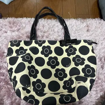 MARY QUANT 플라워 무늬 핸드백