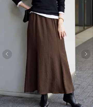 SLOBE IENA PE 셔링 플레어 스커트