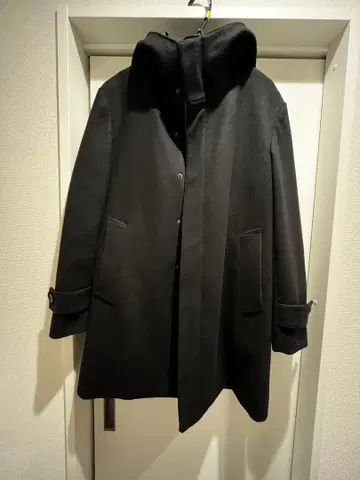 INHERIT 블랙 울 코트 S 사이즈