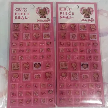 2개 세트 타일 씰 키티 일광화상 키티