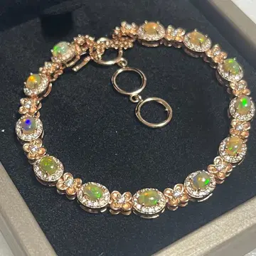 [ 간사이 만박 ] 천연 오팔 팔찌 네팔 실버 925