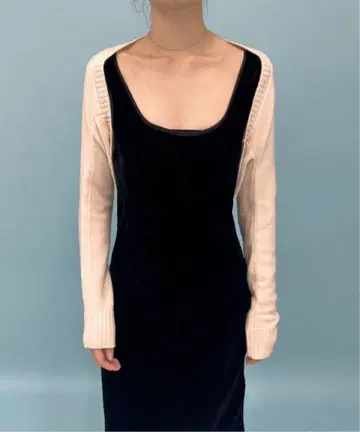 택 포함 새상품 EDIT.FOR LULU 니트 볼레로 베이지