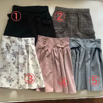 양산형 스커트 evelyn AnkRouge 묶음 판매