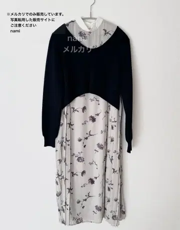 CLANE 플라워 레이어드 원피스