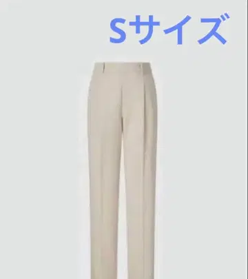 택 포함 미사용 새상품 감동 턱 팬츠 긴 길이 30 베이지 슬랙스 S