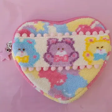 미사용 페일러 x 스위머 드리미 베어 하트형 파우치