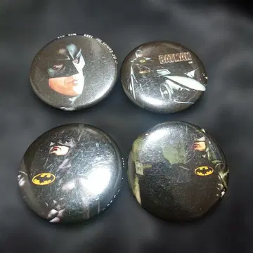 배트맨 빈티지 캔뱃지 4개 세트
