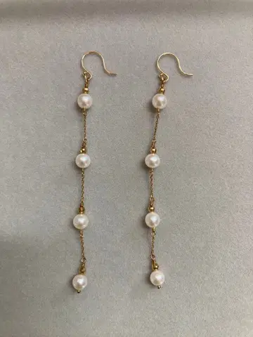 [ 새상품급 ] ete 롱펄 귀걸이