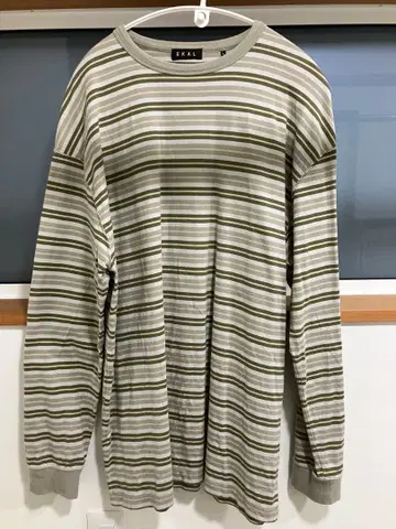 EKAL 스트라이프 긴팔 티셔츠 L