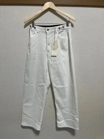 화이트 LL 사이즈 캐주얼 팬츠