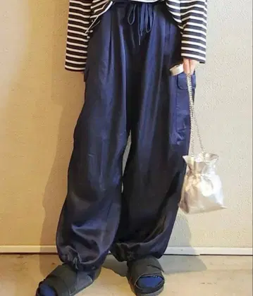 journal standard luxe 새틴 카고 팬츠