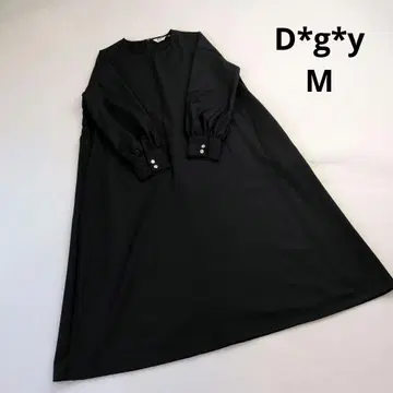 내추럴 [ D*g*y ] 블랙 롱 원피스 블랙 세레모니