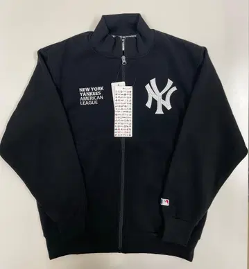 NY 양키스 속기모 자수 풀 집업 L