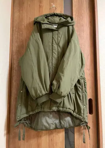 올리브 그린 패딩 자켓 빅 가슴 너비 60