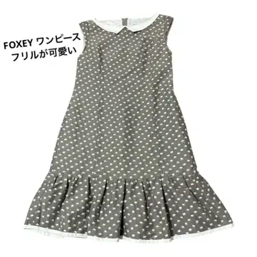 FOXEY 슬리브리스 무릎 기장 원피스 사이즈 38
