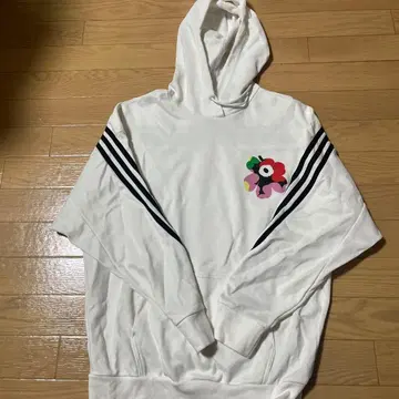 마리메꼬 콜라보 adidas 후드티 화이트