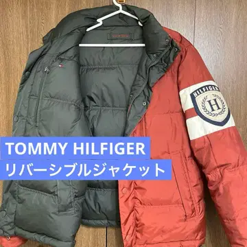 타미힐피거 리버서블 다운 자켓 블랙 크림슨 S