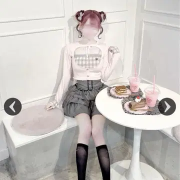 미셸 마카롱 honeymew 허니 뮤우 깅엄 앙상블 상의