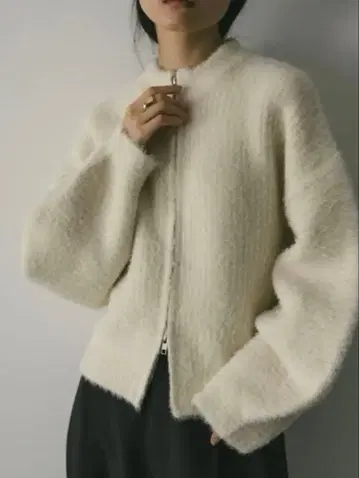 STYLEMIXER 프론트 지퍼 니트 가디건