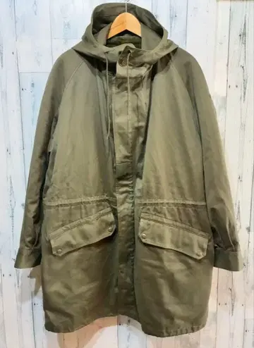 빈티지 프랑스군 M-64 필드 후드티 모즈 코트 유로 밀리터리