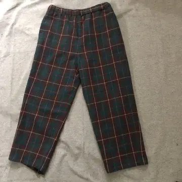 Sarahwear 울 체크 크롭 팬츠 가을/겨울