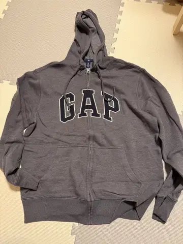 GAP 그레이 풀 지퍼 후디 M 사이즈