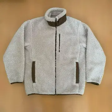 유니클로 UNIQLO 보아 플리스 자켓 풀 집업 S 베이지