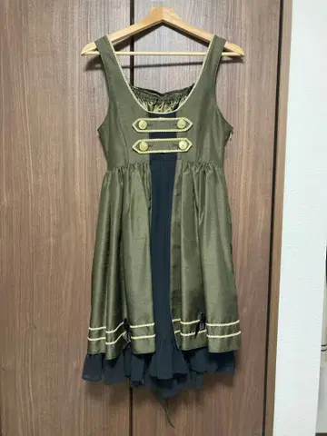 ALICE and the PIRATES 센터 핀턱 JSK 그린