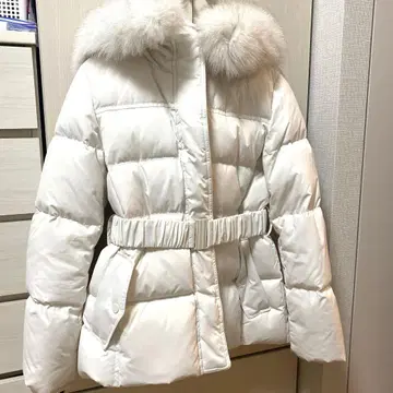 SISTINA 퍼 달린 다운 자켓 깃털 포함