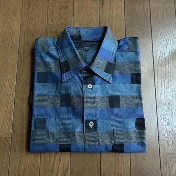 JEFF SAYRE 체크 무늬 긴팔 셔츠 M