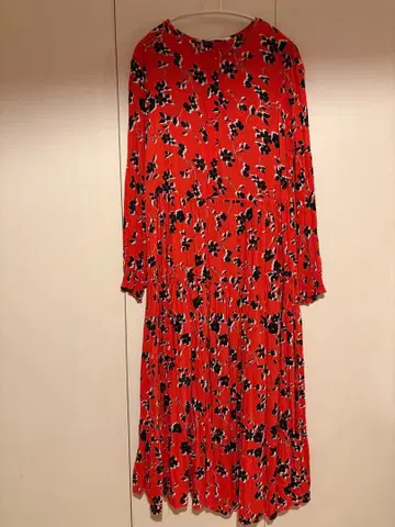 꽃무늬 롱 원피스 티어드