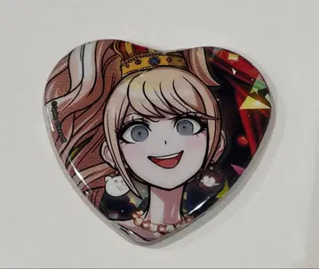 단간론파 에노시마 준코 하트형 캔뱃지 10주년