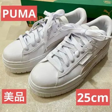푸마 메이즈 크러쉬드 우먼 화이트 25cm 통굽