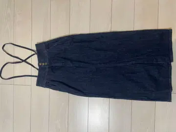 Lee 데님 살로펫 스트랩 롱 스커트