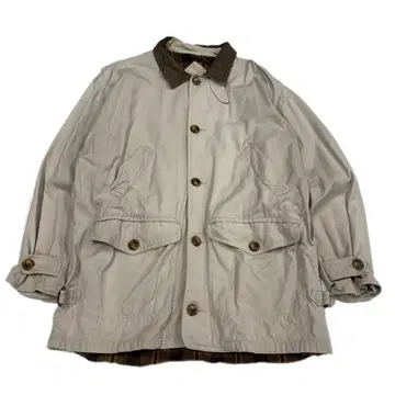 90s FIELD MASTER 안감 체크 필드 자켓 베이지 M