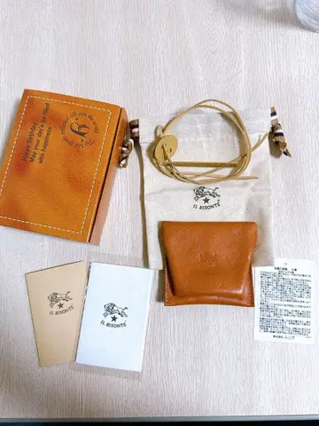 IL BISONTE 천연 가죽 코인 퍼스