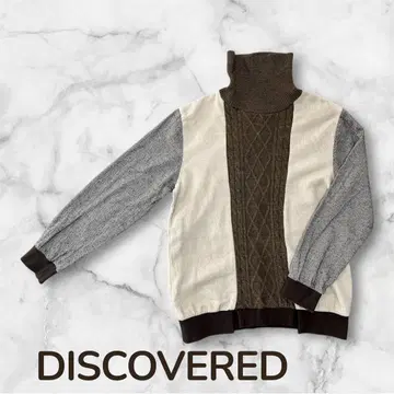 DISCOVERED 디스커버드 니트 절개 케이블 시부카와이