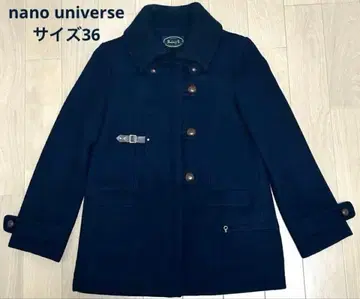 나노 유니버스 울 코트 36 네이비