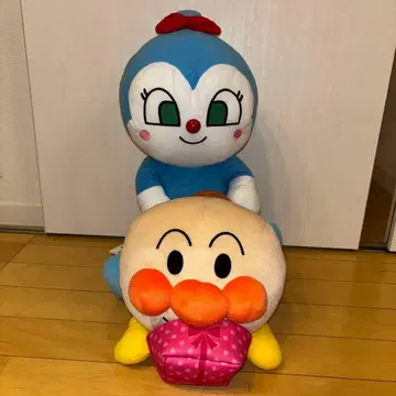 크리스마스 선물로 호빵맨 코킨짱 소품함 포함 대형 봉제 인형