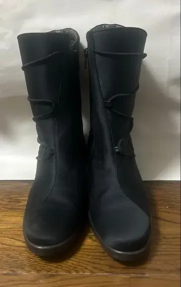 TOP DRY 방수 미들컷 부츠 미사용품 넓은 타입 블랙