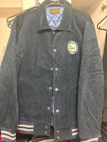 kustomstyle 코듀로이 바시티 자켓 XL