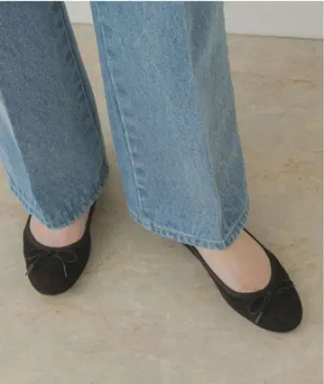 새상품 로데스코 스웨이드 베이직 발레 슈즈 35