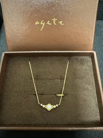 agete K10 오팔 목걸이
