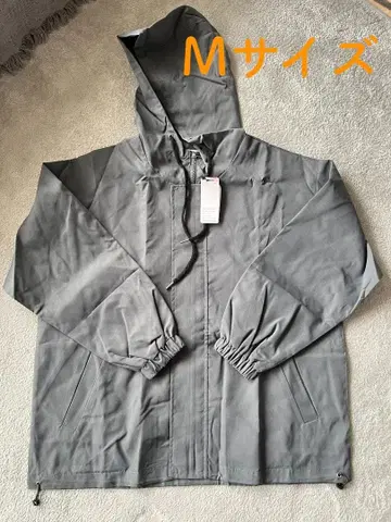 남성용 캐주얼 무지 후드 부착 방풍 자켓, 그레이 M