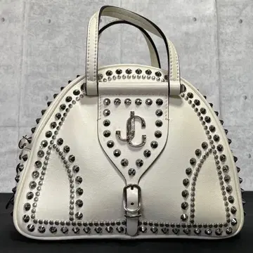 JIMMY CHOO VARENNE 볼링/S 화이트 핸드백