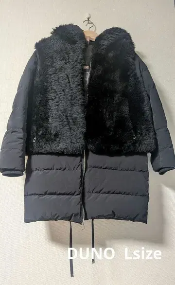 DUNO 퍼 후드 다운 코트