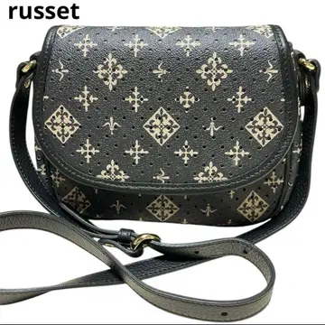 [ 컨디션 최상 ] russet 가죽 숄더백 클러치 로고 펀칭