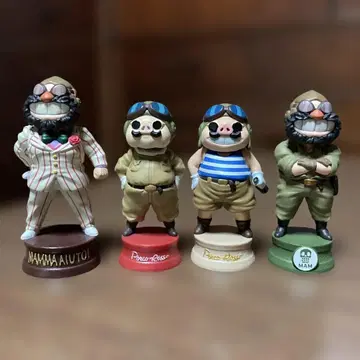 붉은 돼지 버블 헤드 4종