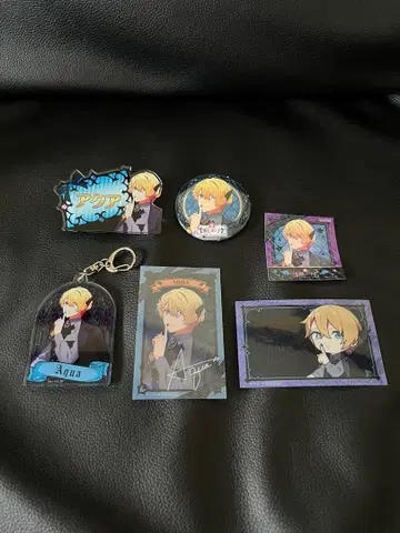 [ 최애의 아이 ] 아쿠아 후지큐 하이랜드 네임 배지 키링 캔뱃지