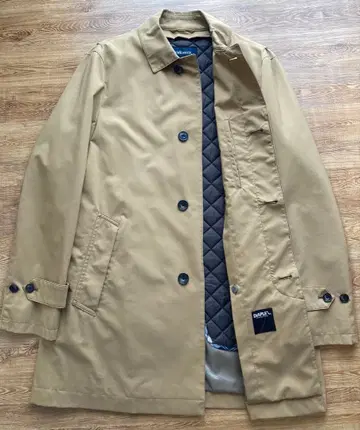 뉴요커 남성용 라이너 포함 하프 코트 m 베이지